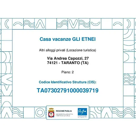 Casa Vacanze Gli Etnei Taranto Exterior photo